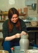A Potter Making a Clay Pot