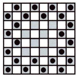 Checker Square Solitaire