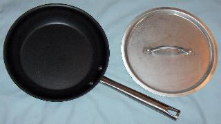 Teflon Skillet and Stainless Lid