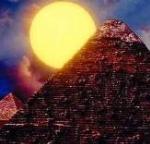 Sun over an Egyptian Pyramid