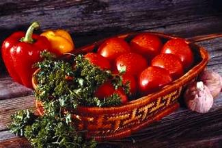Basket of Fresh Tomatoes