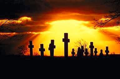 Graveyard and Crosses