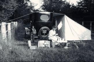 Old Car and a Tent